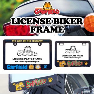【06-0007-01】ガーフィールド バイク用 ライセンスフレーム ナンバープレート フレーム GARFIELD(参考上代￥1500-1600/ロット:2)