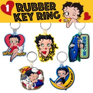 【03-0002-09】ベティ ラバー キーリング キーホルダー BETTY BOOP(参考上代￥580/ロット:3)