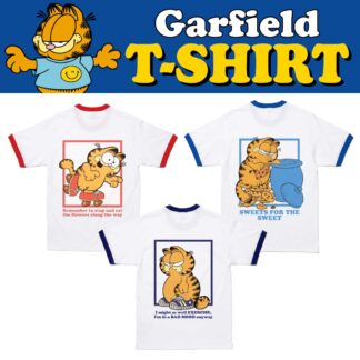 【04-0015-01】ガーフィールド リンガー Tシャツ GARFIELD(参考上代￥3500/ロット:1)