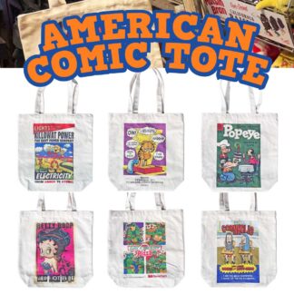【05-0025-01】アメリカン コミック トートバッグ ベティ ガーフィールド タートルズ(参考上代￥1500/ロット:3)