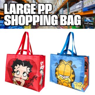 【05-0029-01】ラージ PP ショッピング バッグ ランドリー BETTY GARFIELD ベティ ガーフィールド(参考上代￥1800/ロット:2)
