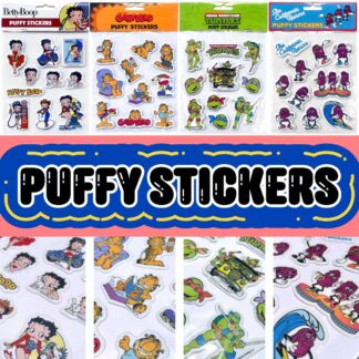 【09-0009-01】PUFFY STICKER パフィーステッカー 立体 ぷくぷく ステッカー(参考上代￥680/ロット:3)