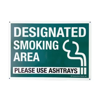 SECURITY SIGN / SMOKING AREA-GREEN(参考上代¥1500/ロット:1)