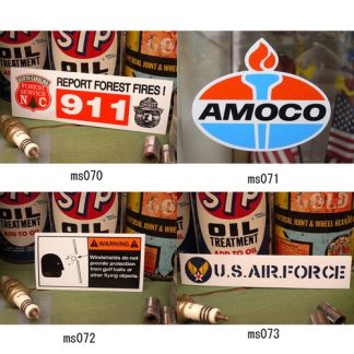 【ms070】レーシング ステッカー FOREST SERVICE 911 AMOCO アモコ 耐水性加工 アメリカン雑貨(参考上代￥300/ロット:5)