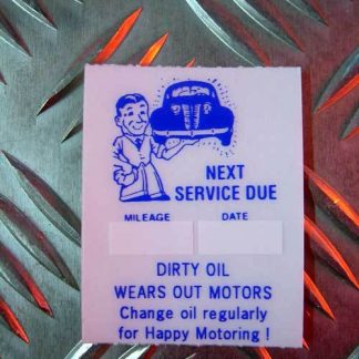 【sd-02】メカニック ステッカー　OILチェンジ（sd-02：SERVICE -BLUE） / アメリカ整備用ステッカー(参考上代￥300/ロット:5)