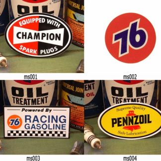 【ms001】レーシング ステッカー CHAMPION 76 PENNZOIL チャンピオン ユノカル ペンズオイル 耐水性加工(参考上代￥300/ロット:5)