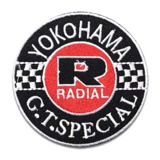 【WP-YOKOHAMAGT】【全20種類】レーシングワッペン / YOKOHAMA TIRE　G.T SPECIAL(参考上代￥580/ロット:5)