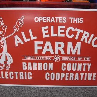 【sb-aef】ALL ELECTRIC FARM MDFボードサイン(参考上代￥7500/ロット:1)