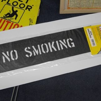 【ag-004】ステンシル　【NO SMOKING】　セーフティサイン プラスチック製 HANSON stencils(参考上代￥1800/ロット:3)