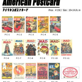 【PC-1】アメリカンポストカード(参考上代￥150/ロット:5)