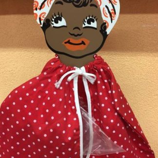 【lo-001】デッドストック！壁掛け黒人カバー　小物入れ/ティッシュカバー(参考上代￥500/ロット:3)