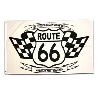 【fg-66check】ROUTE66 FLAG（checker） / アメリカン フラッグ(参考上代￥1800/ロット:2)