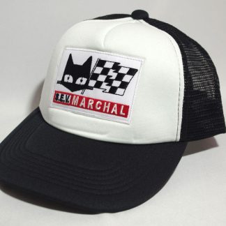 【18-marchal-bk】Racing Meshcap（#18-marchal-bk） / レーシング系メッシュキャップ　BK(参考上代￥1800/ロット:2)