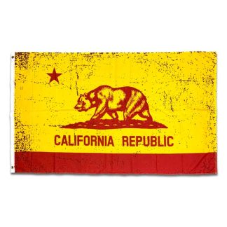 【CA-RDYE】カリフォルニア 州 旗 フラッグ RD/YE CALIFORNIA カリフォルニア州(参考上代￥1800/ロット:2)