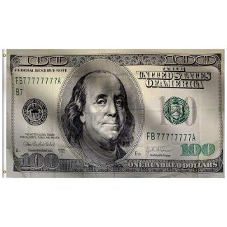 【100DFL】旗 FLAG フラッグ タペストリー 100ドル札 100Dollar 100$ MONEY アメリカン雑貨(参考上代￥1800/ロット:2)