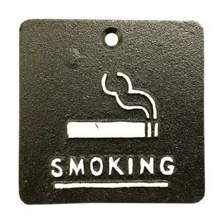 【SLW086】アイアンプレート [SMOKING 2 / SLW086] 看板 アメリカン雑貨(参考上代￥600/ロット:10)