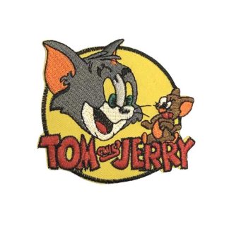 【TW-006】ワッペン トムとジェリー Tom and Jerry アメリカン雑貨(参考上代￥480/ロット:5)