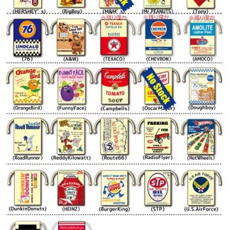 【kinchakul】アメリカン キャラクター 巾着 Lサイズ アドバタイジング シューズバッグ 上履き入れ(参考上代￥680/ロット:6)