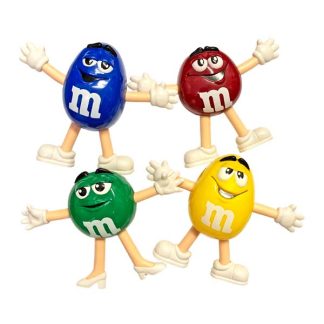 【MMBENDABLE】M&M's ベンダブル フィギュア 4体セット エムアンドエムズ(参考上代￥2720/ロット:2)
