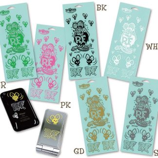 【RDF035GR】ラットフィンク スカルフライ 抜き デカール ステッカー RATFINK(参考上代￥600/ロット:3)