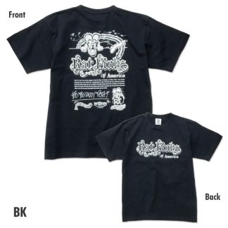 【RITKF094BK】ラットフィンク オブ アメリカ Tシャツ ブラック RATFINK(参考上代￥3800/ロット:1)