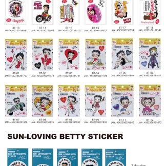 【BETTYSTICKER】Betty Boop ダイカット ステッカー ベティ ブープ(参考上代￥380/ロット:3)