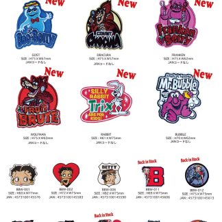 【ADVERWAPPEN】ワッペン アドバタイジング カンパニー アメリカン キャラクター(参考上代￥600/ロット:6)