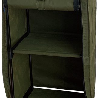 【SLW151】セール商品！ ロールアップ シェルフ ラック オリーブ SLOWER 2段ラック 収納 棚 アウトドア 組立て式(参考上代￥3000/ロット:1)