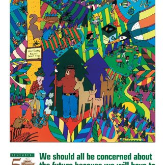 【po-sb】スモーキーベア ポスター SMOKEY BEAR アウトドア キャンプ(参考上代￥800/ロット:3)