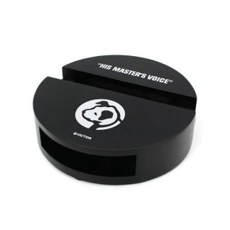 【NIP-10124】ニッパー 円形 スマホスタンド ＆ スピーカー ブラック ビクター VICTOR NIPPER(参考上代￥1800/ロット:1)