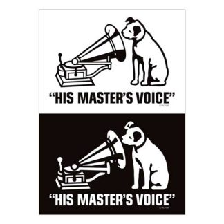 【NIP-10112】ニッパー ロゴ ステッカー ビクター VICTOR NIPPER(参考上代￥500/ロット:3)