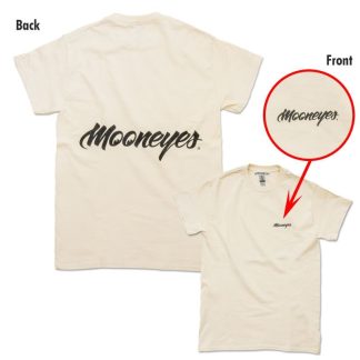【TM857NT】ムーンアイズ ロゴ Tシャツ ナチュラル MOONEYES(参考上代￥3400/ロット:1)
