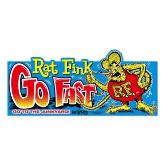 【RDF051】ラットフィンク バンパー ステッカー Go Fast RATFINK(参考上代￥800/ロット:3)
