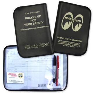 【MQG058BK】ムーンイクイップド 車検証入れ カータイトルホルダー MOONEquipped ムーンアイズ MOONEYES(参考上代￥2750/ロット:1)