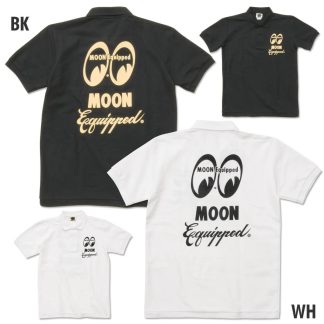 【MQF204】ムーンイクイップド ポロシャツ MOONEquipped MOONEYES(参考上代￥3200/ロット:1)
