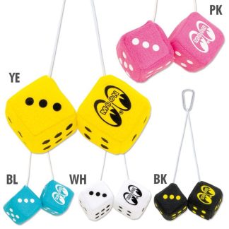 【MG956】ムーンアイズ ミニ ファジーダイス ハンギング ミラーオーナメント MOONEYES(参考上代￥1300/ロット:2)