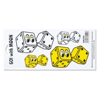 【DM249】ムーンアイズ 8 ダイス ステッカー デカール MOONEYES DICE ファジー サイコロ(参考上代￥800/ロット:3)