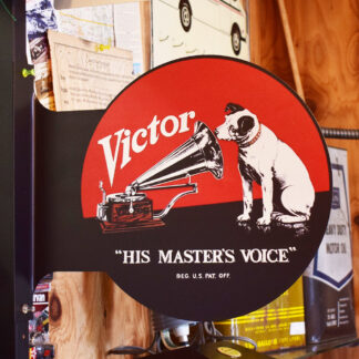 【RFS-VICTOR】VICTOR NIPPER ラウンド フランジ サイン 看板 メタル ブリキ 垂直 壁面 店舗 ビクター ニッパー(参考上代￥3800/ロット:1)