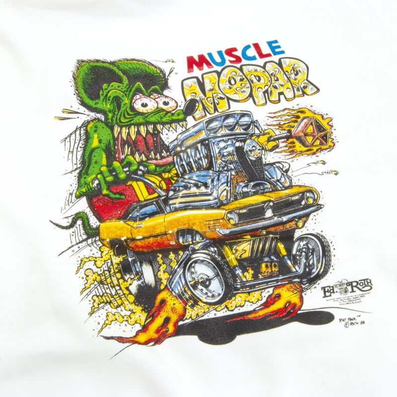 SM860WH】ラットフィンク × ムーンアイズ プルオーバー フーディー