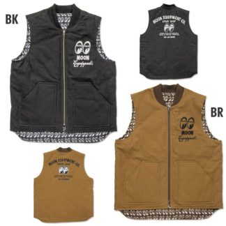 【MQW056】ムーンイクイップメント Co. Speed Shop リバーシブル ベスト MOON Equipment MOONEYES(参考上代￥18000/ロット:1)