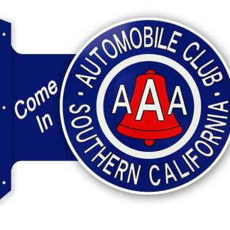 【RF-AAA】AAA ラウンド フランジ サイン 看板 メタル ブリキ 垂直 壁面 店舗 アドバタイジング トリプルエー(参考上代￥3800/ロット:1)