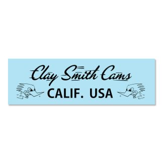 【CSYC3950】クレイスミス ステッカー CALIF. USA ブラック ClaySmith MOONEYES CSYC3950(参考上代￥850/ロット:3)