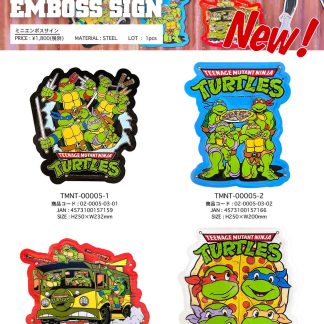【TMNTME】ミュータント タートルズ ミニ エンボスサイン TMNT ティーンエイジ ニンジャ TURTLES(参考上代￥1800/ロット:1)