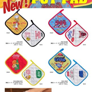 【ACPP】アドバタイジング キャラクター ポット パッド 鍋つかみ ミトン(参考上代￥880/ロット:3)