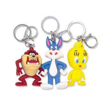 【LT3K】ルーニーチューンズ 3D ラバー キーホルダー キーチェーン LOONY TUNES(参考上代￥680/ロット:3)