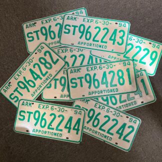 【AR1】ヴィンテージ アーカンソー州 ライセンスプレート ナンバープレート 看板 ARKANSAS(参考上代￥1200/ロット:3)