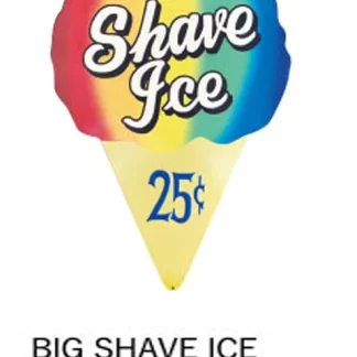 BIG TINサイン(BIG SHAVE ICE)(参考上代¥3800/ロット:1)