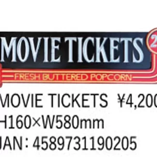 US エンボスサイン（MOVIE TICKETS）　/　エンボス看板(参考上代￥4200/ロット:1)