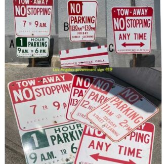 【VSSL】ヴィンテージ ロサンゼルス ストリートサイン 3枚セット 琺瑯製 公用 ストリート サイン 看板(参考上代￥40000/ロット:1)