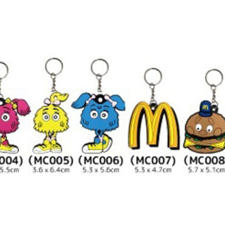 MC001】マクドナルド キャラクター ラバー キーホルダー(参考上代￥400